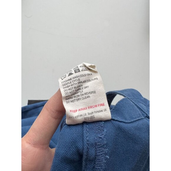 LUCY & YAK Original Blue Organic Cotton Canvas Overalls Dungarees, Size 4 - Picture 14 of 15